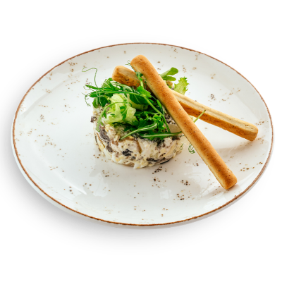 Салат с цыпленком и грибами
